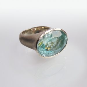 Ring Silber Aquamarin