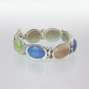 Armband Silber Mondsteine