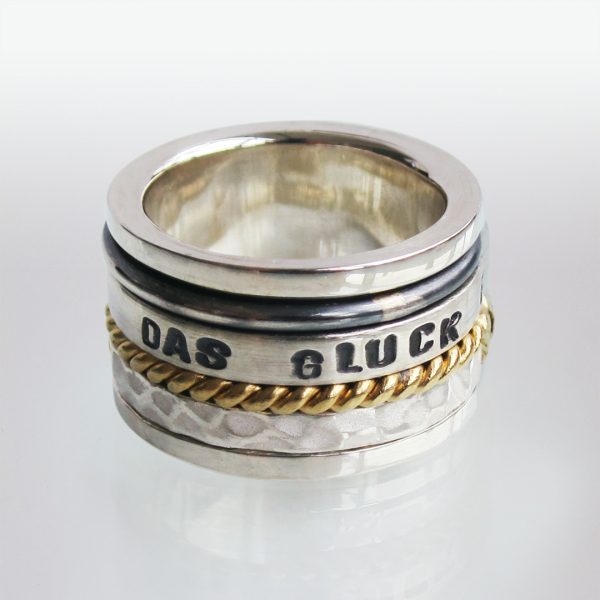 Ring Silber Text